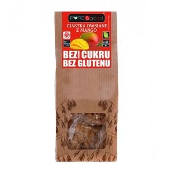 Ciastka Owsiane z Mango B/G B/C 150 g Pure@Good